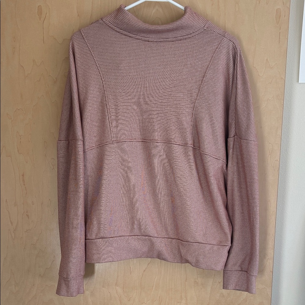 RBX Women's Mauve Zip Up Sweatshirt - Picture 3 of 3